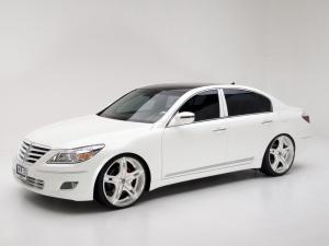 Hyundai Genesis White Edition by DUB Magazine 2008 года